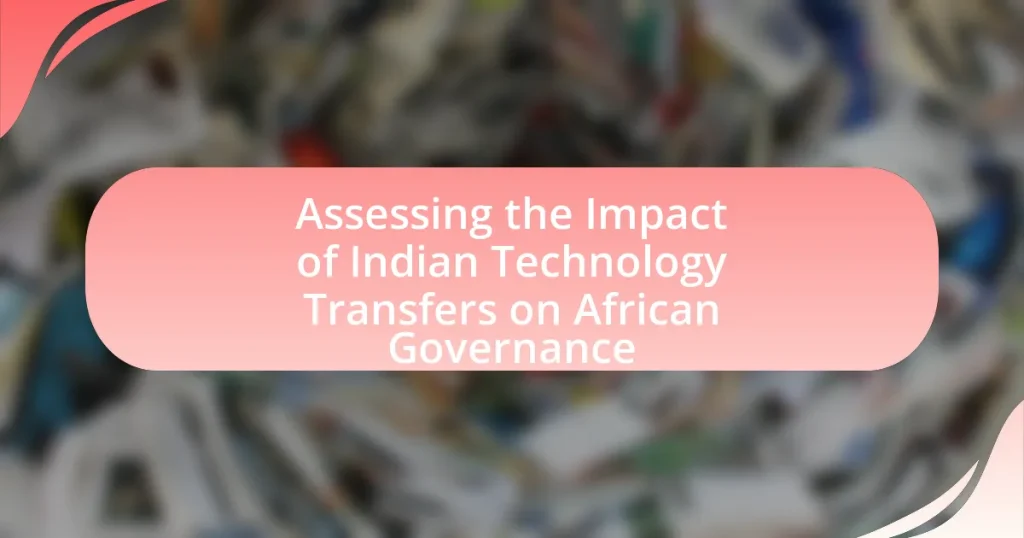 Assessing the Impact of Indian Technology Transfers on African Governance