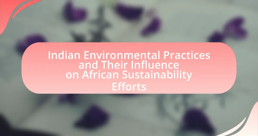 Indian Environmental Practices and Their Influence on African Sustainability Efforts
