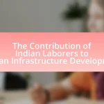 The Contribution of Indian Laborers to African Infrastructure Development