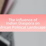 The Influence of Indian Diaspora on African Political Landscapes