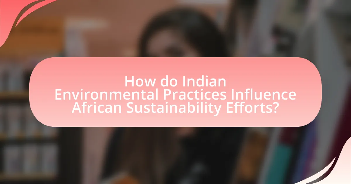 How do Indian Environmental Practices Influence African Sustainability Efforts?