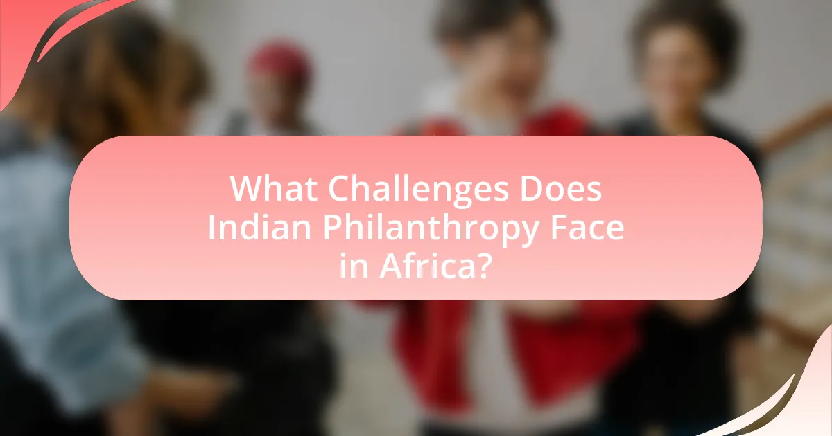 What Challenges Does Indian Philanthropy Face in Africa?