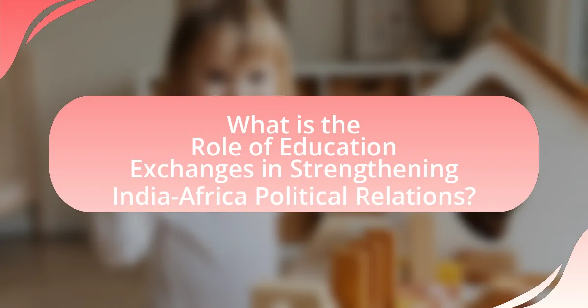 What is the Role of Education Exchanges in Strengthening India-Africa Political Relations?